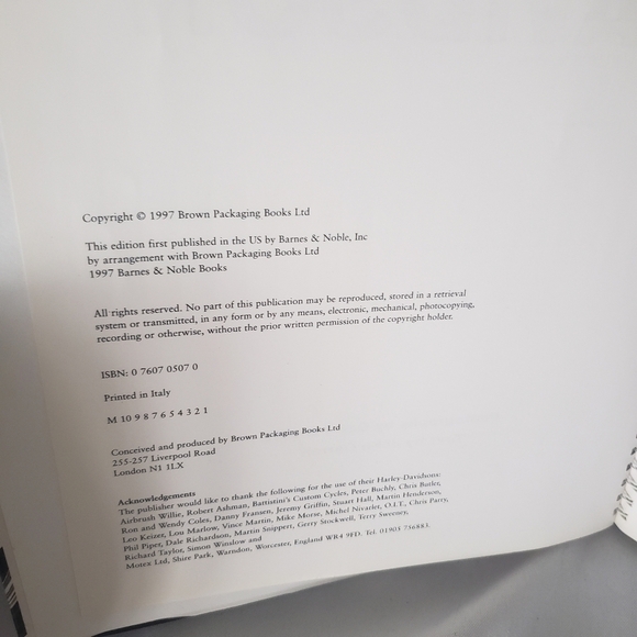 Harley-Davidson Gatefold Pull-Out Book Posters Year 1997 Motorcycle Spec Sheets - Picture 7 of 9